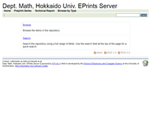 Tablet Screenshot of eprints3.math.sci.hokudai.ac.jp